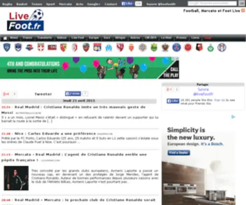 Footportugais.com(Foot Portugais) Screenshot