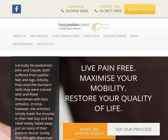 Footposturecentre.com.au(Melbourne Podiatry & Podiatrist Preston) Screenshot