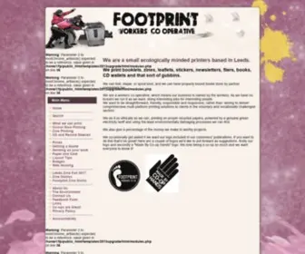 Footprinters.co.uk(A printing co) Screenshot