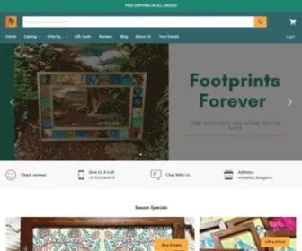 Footprintsforeverstore.com(Footprints Forever) Screenshot