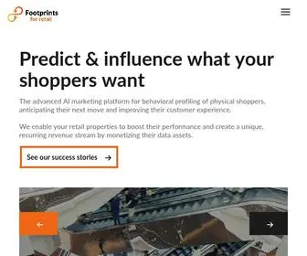 Footprintsforretail.com(Predict & influence what your shoppers want) Screenshot