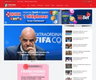 Footrdc.com(Suivez toute l'actu football de la RD Congo en direct avec Foot RDC) Screenshot
