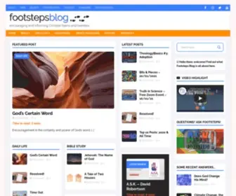 Footstepsblog.net(Encouraging and informing) Screenshot