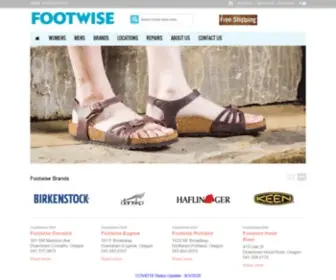 Footwise.com(Footwise Portland) Screenshot