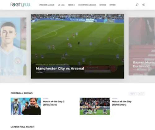 Footyfull.com(Watch Football Full Match Replay and Shows) Screenshot