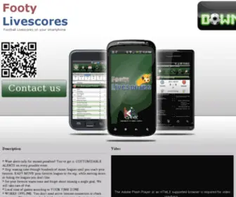 Footylivescores.com Screenshot