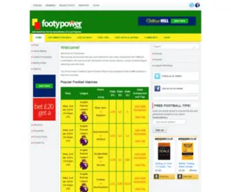 Footypower.com(Footy Power) Screenshot