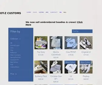 Footzcustoms.com(Foot-Z Customs) Screenshot