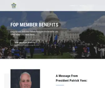 Fop-Benefits.com(A Message From President Patrick Yoes) Screenshot