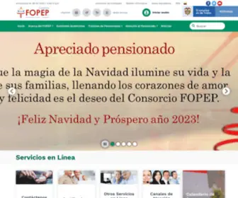 Fopep.gov.co(Fondo de Pensiones Públicas del Nivel Nacional de Colombia) Screenshot