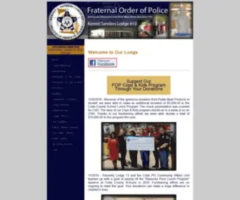 Foplodge13.org(Fraternal Order of Police) Screenshot