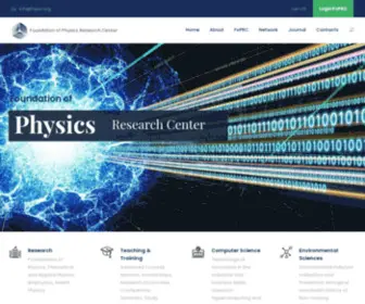 Foprc.org(Foundation of Physics Research Center) Screenshot