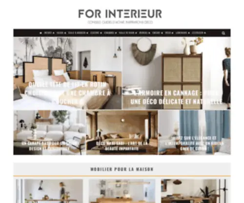 For-Interieur.fr(For Interieur est un site déco. Au menu) Screenshot