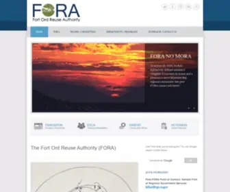 Fora.org(The Fort Ord Reuse Authority (FORA)) Screenshot
