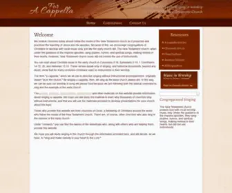 Foracappella.org(For A Cappella) Screenshot