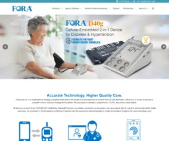 Foracare.com(ForaCare Inc) Screenshot