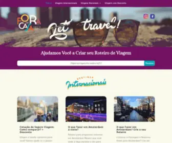 Foradecasa.com.br(Dicas de Viagens Nacionais e Internacionais) Screenshot