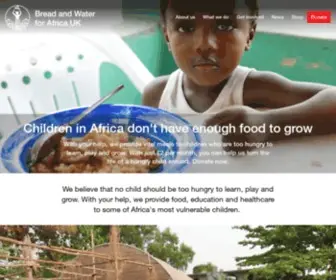 Forafrica.org.uk(Bread and Water for Africa UK) Screenshot