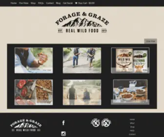 Forageandgraze.co.nz(Grain free & Paleo friendly snacks) Screenshot