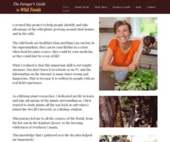 Foragersguide.com(The Forager's Guide to Wild Foods) Screenshot