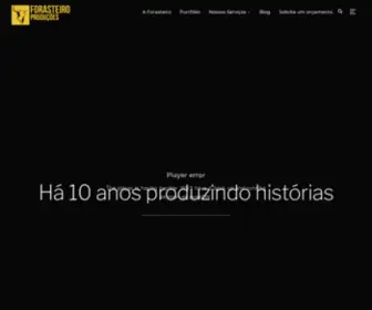 Forasteiroproducoes.com(Produtora audiovisual em São Paulo) Screenshot