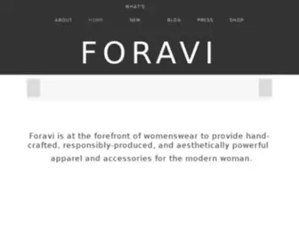 Foravi.com(Foravi Fashion) Screenshot