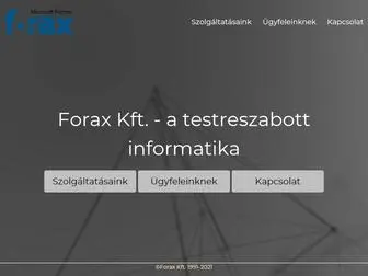 Forax.hu(Forax Kft) Screenshot