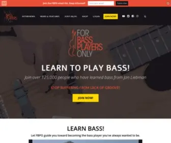 Forbassplayersonly.com(For Bass Players OnlyFor Bass Players Only) Screenshot