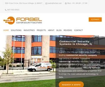 Forbel.com(Commercial Security Systems Installer in Chicago & Suburbs) Screenshot
