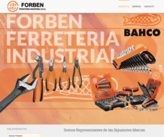 Forben.com.ar(FORBEN FERRETERIA INDUSTRIAL S.C.A) Screenshot