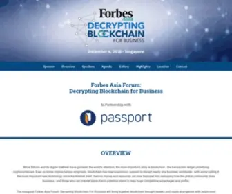 Forbesasiablockchainforum.com(Forbes Asia Forum) Screenshot