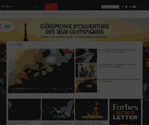 Forbes.fr(A LA UNE Je m'abonne ÉVÉNEMENTS FORBES 40 Femmes Forbes) Screenshot
