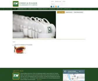 Forbestea.com(FORBES & WALKER Tea Brokers(Pvt)Ltd) Screenshot