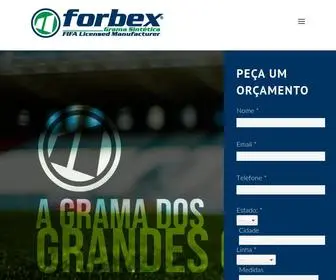 Forbex.com.br(Grama sintética licenciada pela FIFA) Screenshot