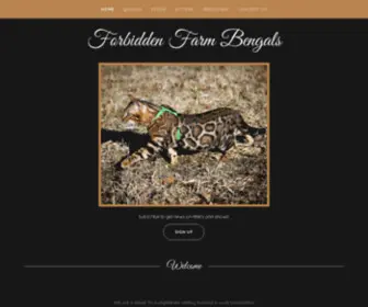 Forbiddenfarmbengals.com(Bengal breeder in Connecticut with beautiful bengals for sale) Screenshot