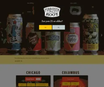 Forbiddenroot.com(Craft beer) Screenshot