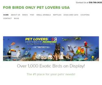 Forbirdsonlyny.com(Exotic Pet Store Nassau County) Screenshot