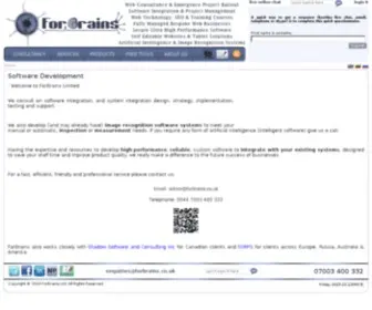 Forbrains.co.uk(Software Development) Screenshot