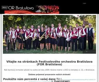 Forbratislava.sk(Vitajte na stránkach Festivalového orchestra Bratislava (FOR Bratislava)) Screenshot