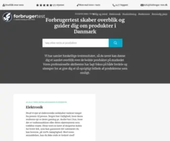 Forbruger-Test.dk(Vi skaber overblik over produkter og test i Danmark) Screenshot