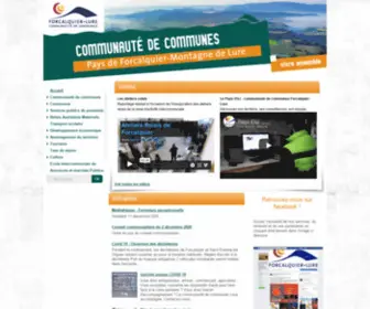 Forcalquier-Lure.com(Communauté de communes) Screenshot