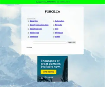 Force.ca(Home and Business Security Systems) Screenshot