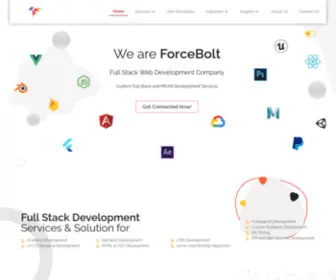 Forcebolt.com(The Best Full Stack Development Agency) Screenshot