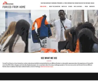 Forcedfromhome.com(DOCTORS WITHOUT BORDERS PRESENTS) Screenshot
