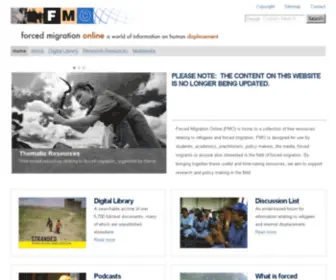 Forcedmigration.org(Forcedmigration) Screenshot