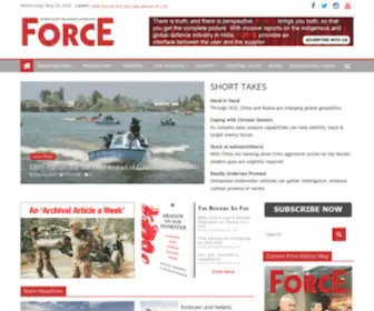 Forceindia.net(Force a complete news magazine on National Security) Screenshot