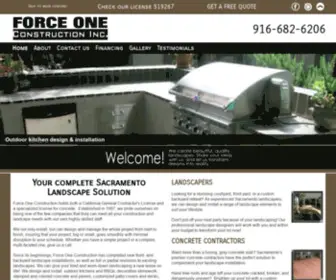 Forceoneconstruction.com(Sacramento General Contractors) Screenshot