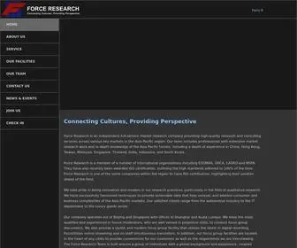 Forceresearch.com(Force Research LLC) Screenshot