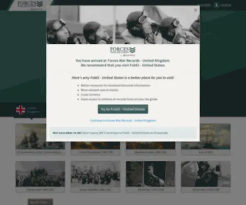 Forces-War-Records.com(Military Records) Screenshot