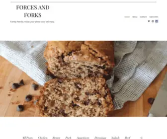 Forcesandforks.com(Food blogging) Screenshot